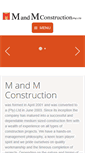 Mobile Screenshot of mandmconstruction.co.za